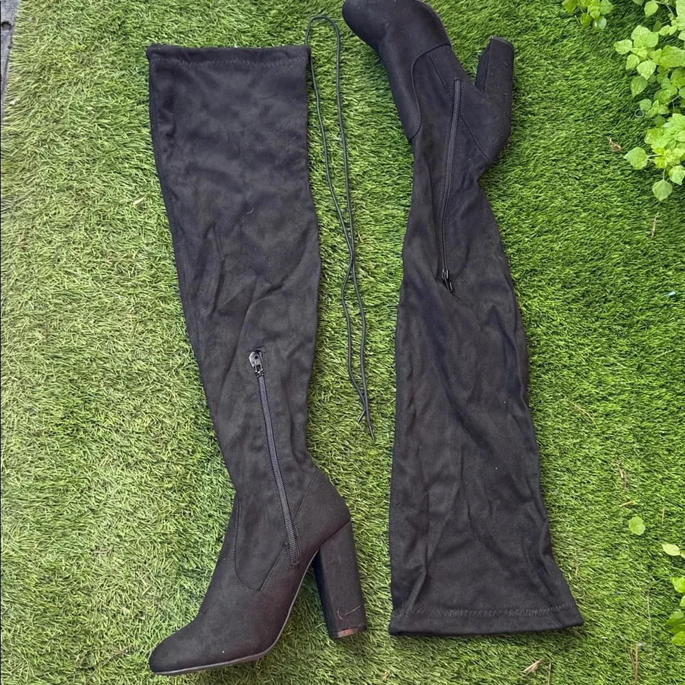 Fashion Nova Black Over-the-Knee Boots